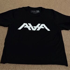 Cropped angels and airwaves black band tee